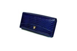 Dámská kožená peněženka v krabičce Cossroll E18-5242 BLUE
