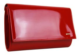 Luxusní červená lakovaná dámská listová kabelka / psaní SP100 GROSSO