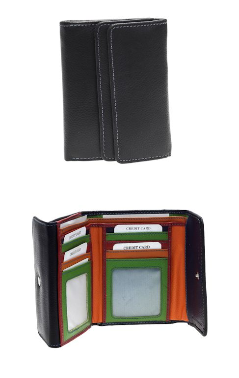 Peněženka Carraro Multicolour 833-MU-01 černá
