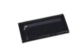 Luxusní černá kožená dámská magnetická peněženka v krabičce Cossroll 14071-9813B E-batoh