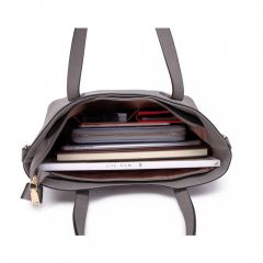 Praktický dámský kabelkový set 2v1 Miss Lulu šedá Lulu Bags (Anglie) E-batoh