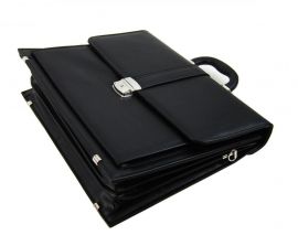 Elegantní černá pánská aktovka AGP01 GROSSO E-batoh