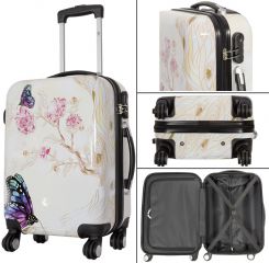 Cestovní kufr Motýl na kytce střední M MONOPOL E-batoh