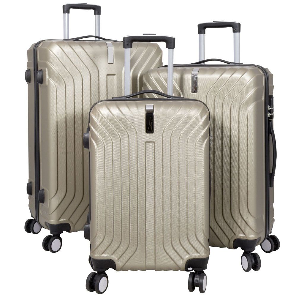 Cestovní kufr PALMA CHAMPAGNE BRIGHT velký L MONOPOL E-batoh