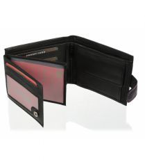 Černá pánská kožená peněženka se zápinkou v krabičce GROSSO E-batoh