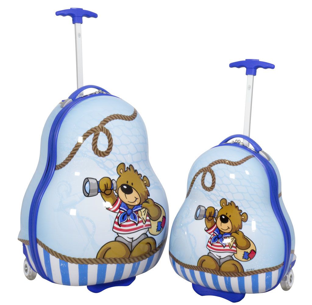 Sada dětských kufříku BEAR BOY 2ks MONOPOL E-batoh