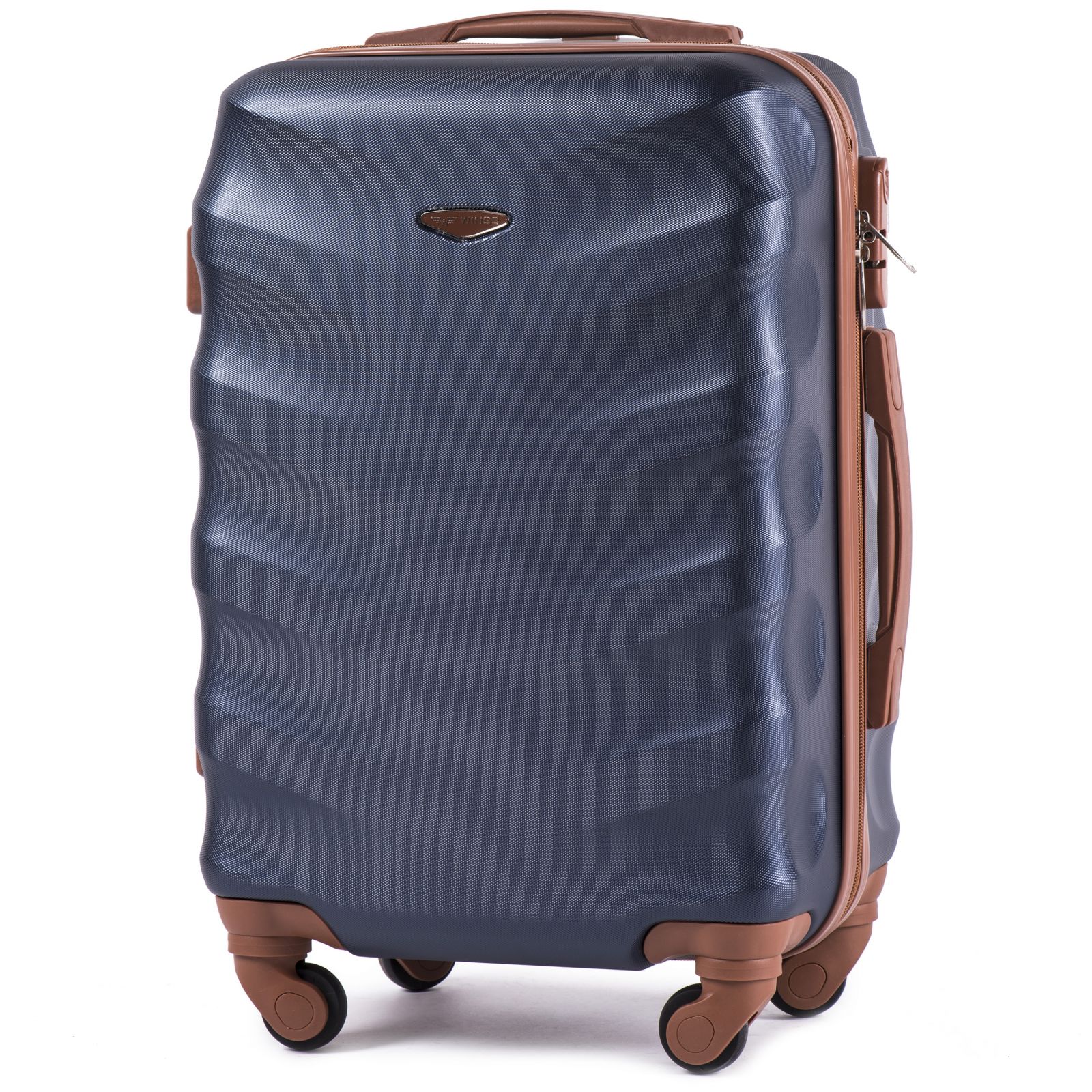 Cestovní kufr WINGS 402 ABS BLUE malý S