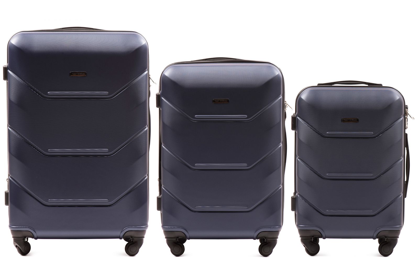Cestovní kufry sada WINGS 147 ABS modré