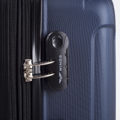 Cestovní kufr WINGS 2011 ABS BLUE malý S E-batoh