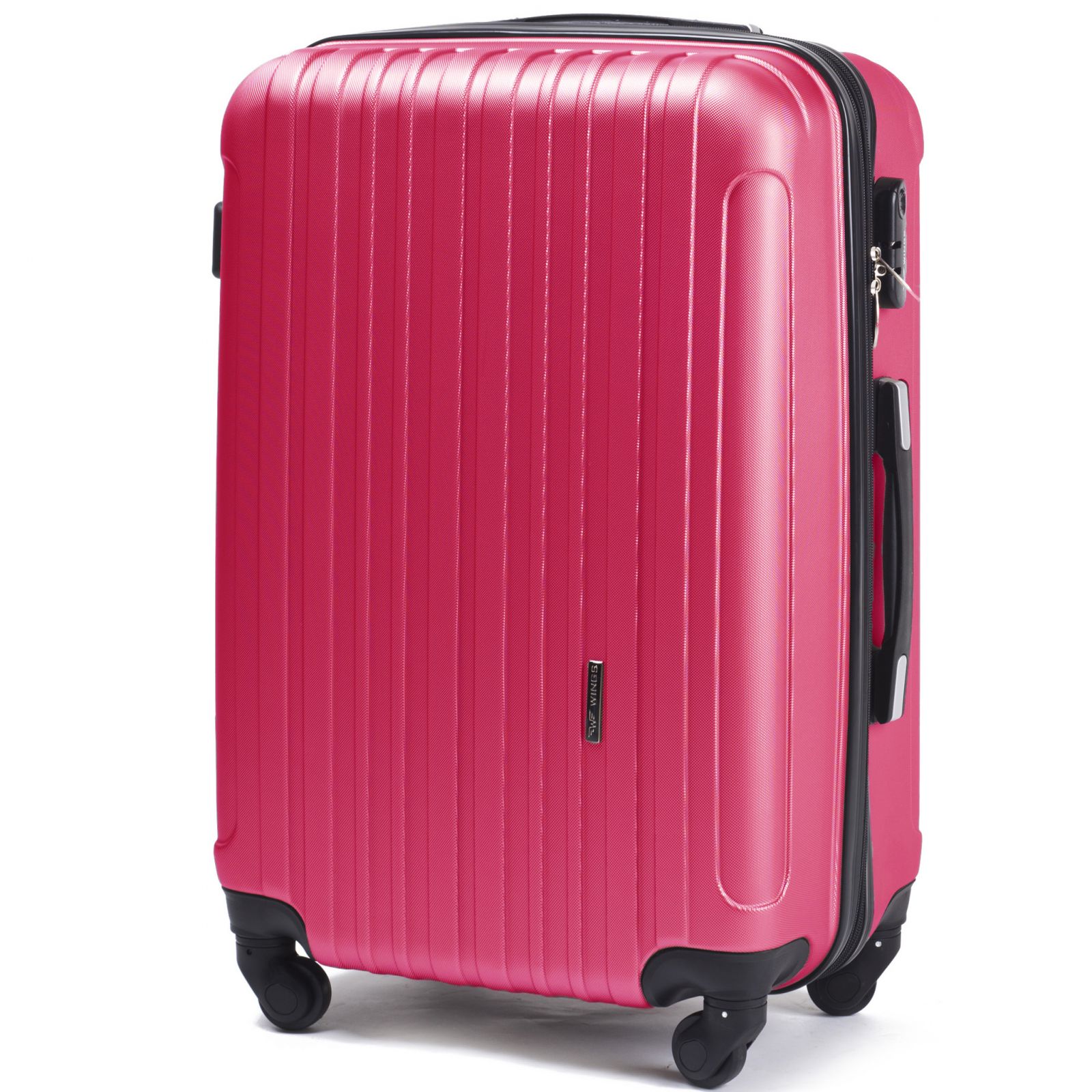 Cestovní kufr WINGS 2011 ABS ROSE RED střední M