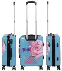 Cestovní polykarbonátový kufr RŮŽE střední M MONOPOL E-batoh