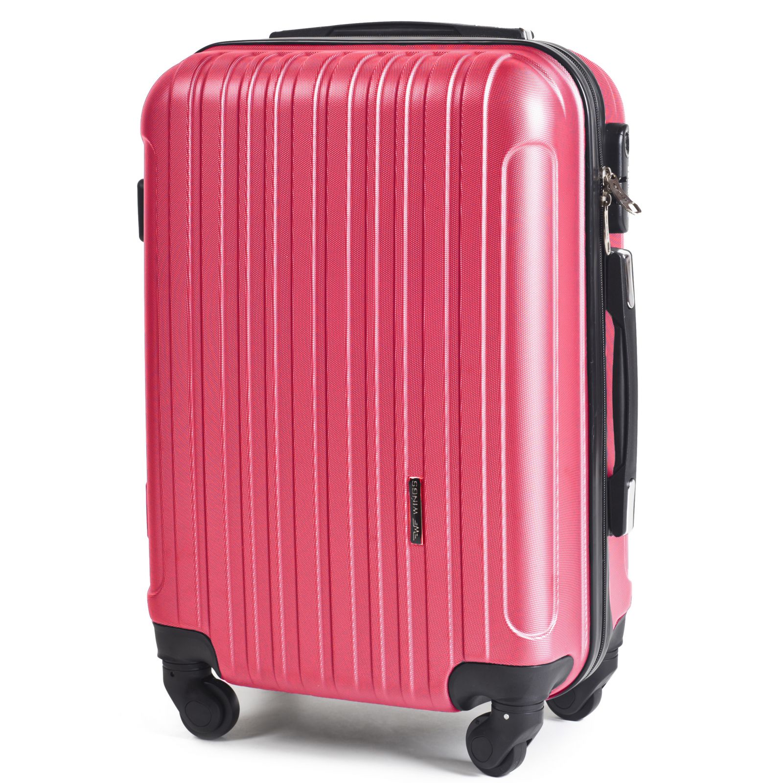 Cestovní kufr WINGS 2011 ABS ROSE RED malý S