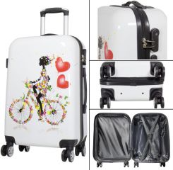Cestovní kufry sada MARTINIQUE M,S + kosmetický kufřík MONOPOL E-batoh