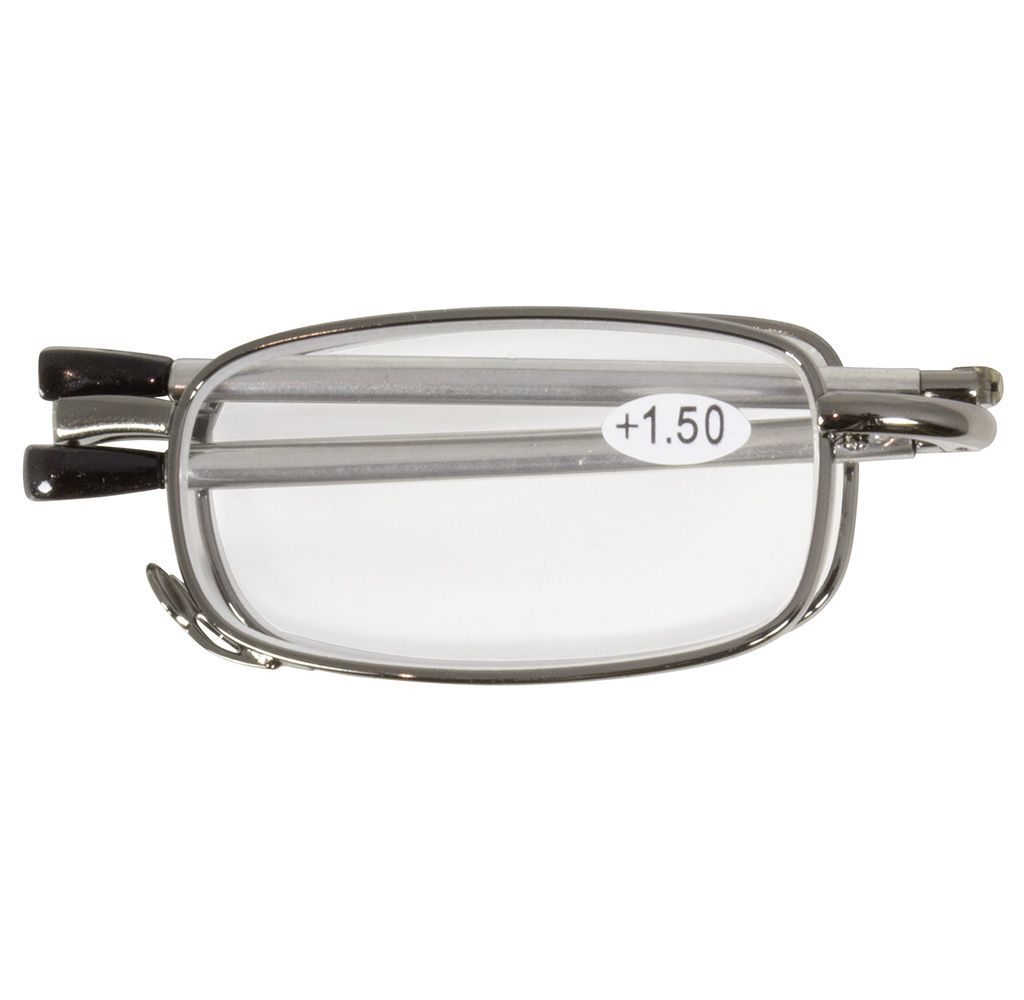 SKLÁDACÍ dioptrické brýle MINI 62-64 SILVER +2,50