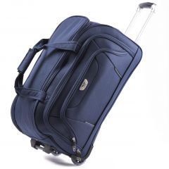 Cestovní taška na kolečkách WINGS modrá střední
