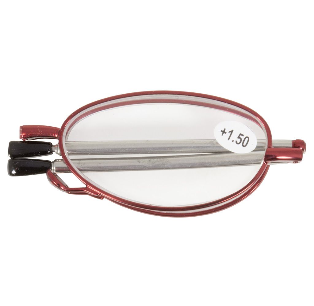 SKLÁDACÍ dioptrické brýle MINI 62-64  RED +1,50
