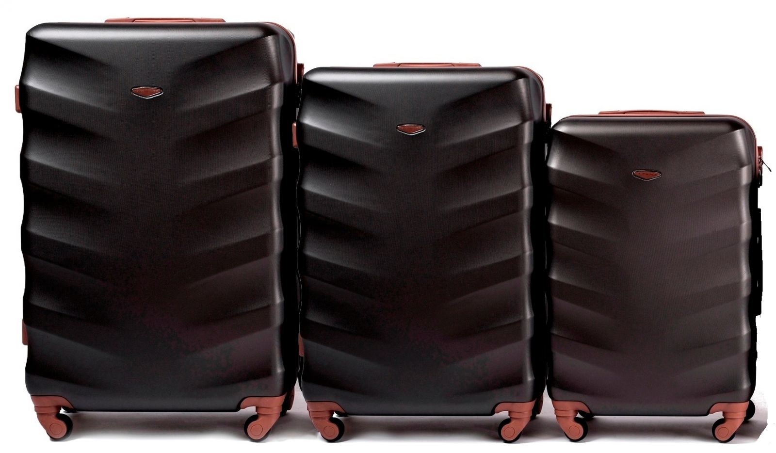 Cestovní kufry sada WINGS 402 ABS BLACK L,M,S