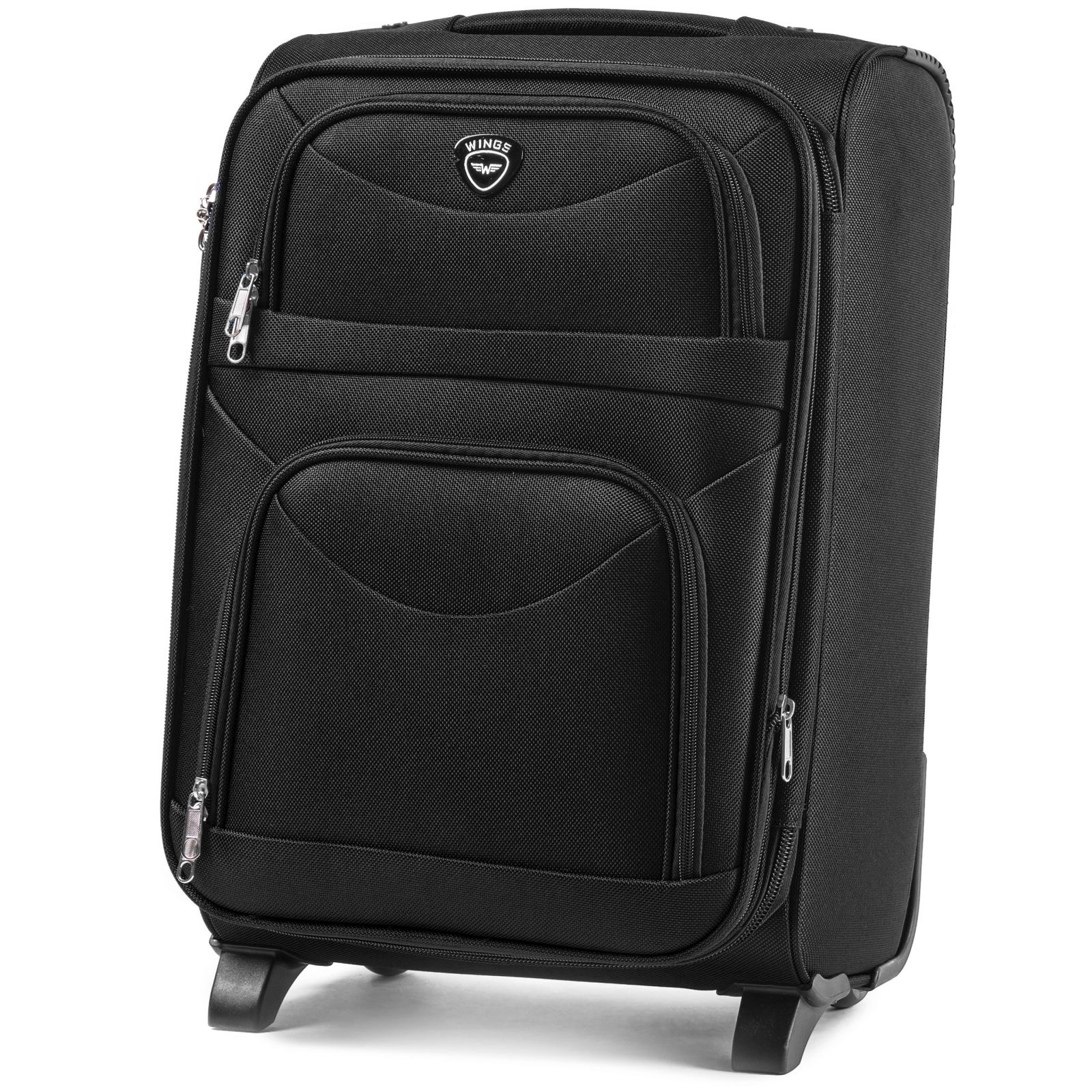 Cestovní kufr WINGS 6802 BLACK střední M