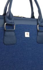 PUNCE LC-01 riflová modrá dámská kabelka pro notebook do 15.6 palce E-batoh
