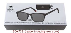 Dioptrické brýle BOX73S BLACK+3,00 ZATMAVENÉ ČOČKY MONTANA EYEWEAR E-batoh