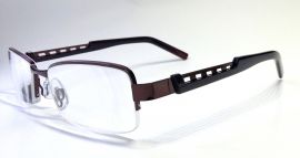 Dioptrické brýle M1.02/ +5,00 hnědý rámeček E-batoh