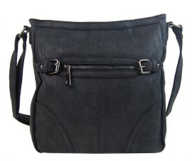 Crossbody dámská broušená kabelka C014-2 černá Tapple E-batoh
