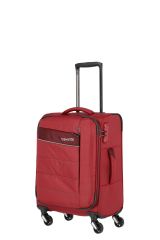 nejlehčí textilní kufr Travelite Kite 4w S Red
