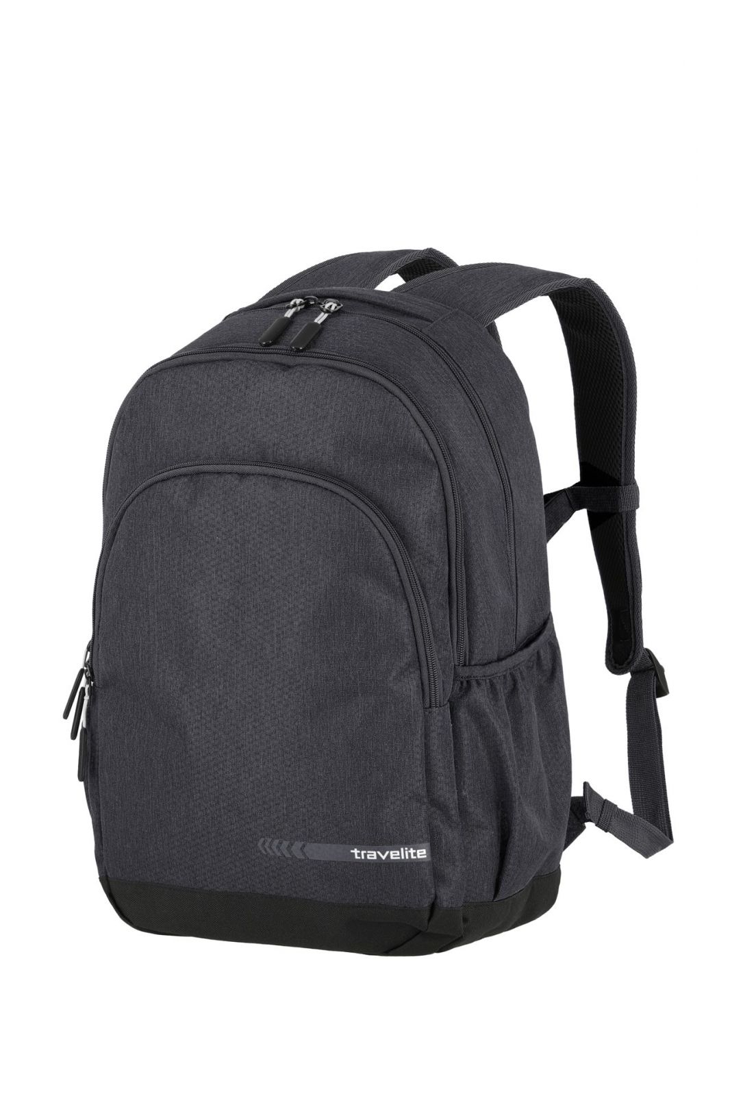 Dvoukomorový městský batoh sportovního střihu s přihrádkou na 15“ notebook Travelite Kick Off Backpack L Anthracite