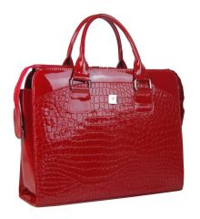 PUNCE LC-01 červená dámská kabelka pro notebook do 15.6 palce E-batoh