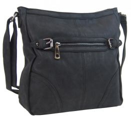 Crossbody dámská broušená kabelka C014-2 černá Tapple E-batoh