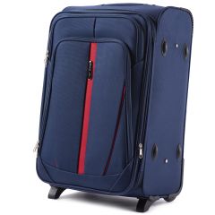 Sada 3 textilních kufrů WINGS 1706 BLUE L/M/S E-batoh