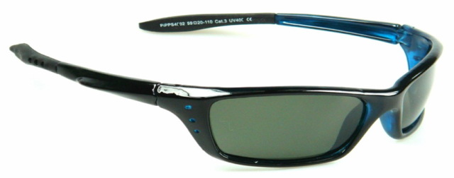 Polarizační brýle WITHGO 4002 zelené čočky modrá obruba Cat.3
