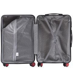 Cestovní kufry sada WINGS ABS- PC VINE RED L,M,S E-batoh