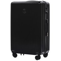 Cestovní kufry sada WINGS AFRICAN ABS- PC BLACK L,M,S E-batoh