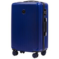 Cestovní kufr WINGS ABS POLIPROPYLEN BLUE střední M TSA