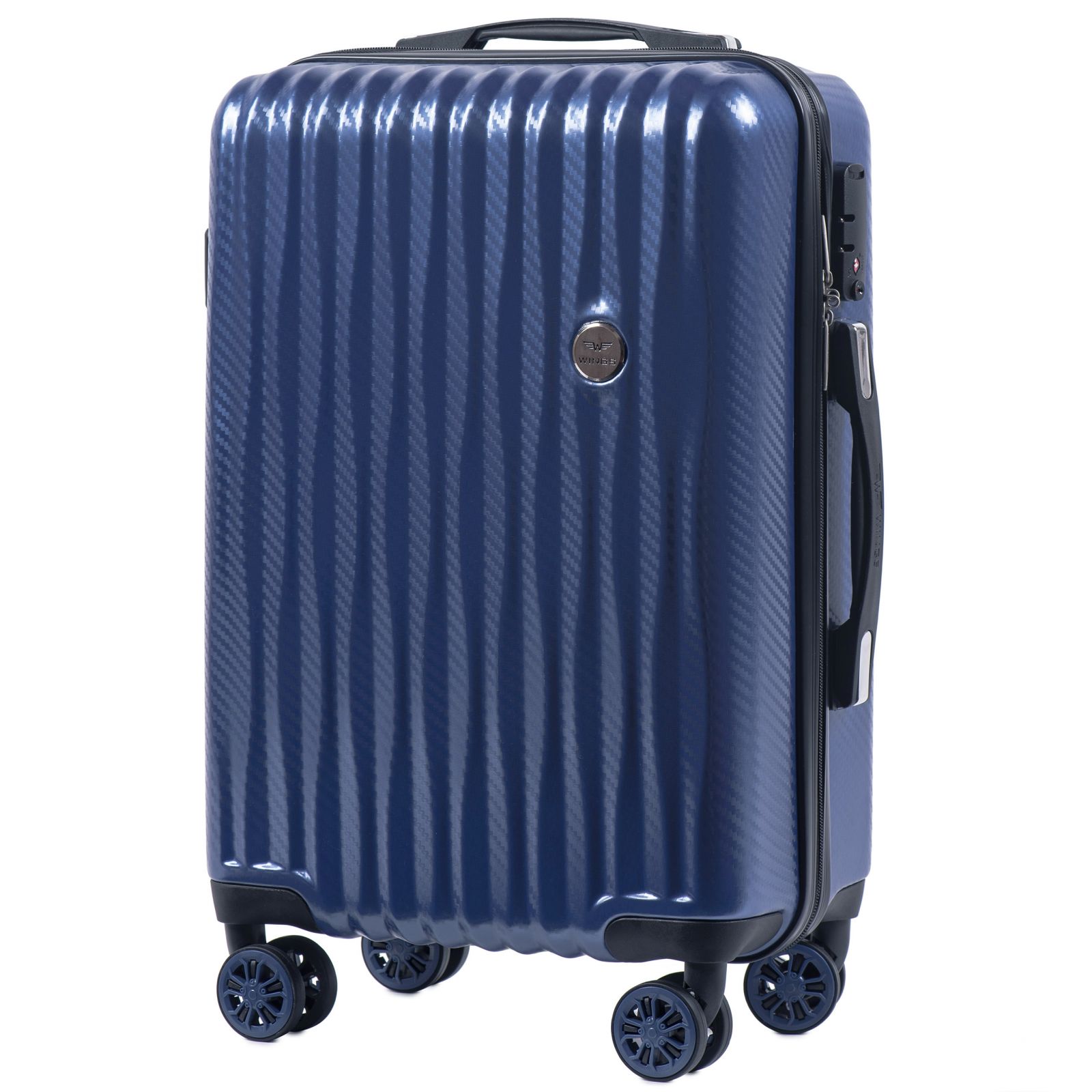 Cestovní kufr WINGS ABS POLIPROPYLEN BLUE malý S