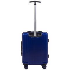 Cestovní kufr WINGS ABS POLIPROPYLEN BLUE malý S E-batoh