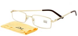 Dioptrické brýle na PC  DK 1001/ +0,50 GOLD s pérováním