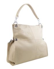 Velká libovolně nositelná dámská kabelka 5381-BB krémová