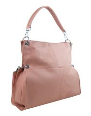 Velká libovolně nositelná dámská kabelka 5381-BB růžová