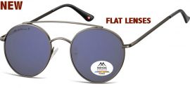 Polarizační brýle MONTANA MP84 grey blue lenses (Flat lenses) Cat.3 + pouzdro MONTANA EYEWEAR E-batoh