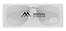 Polarizační KLIP NA BRÝLE C13 zrcadlová stříbrná čočká + pouzdro MONTANA EYEWEAR E-batoh