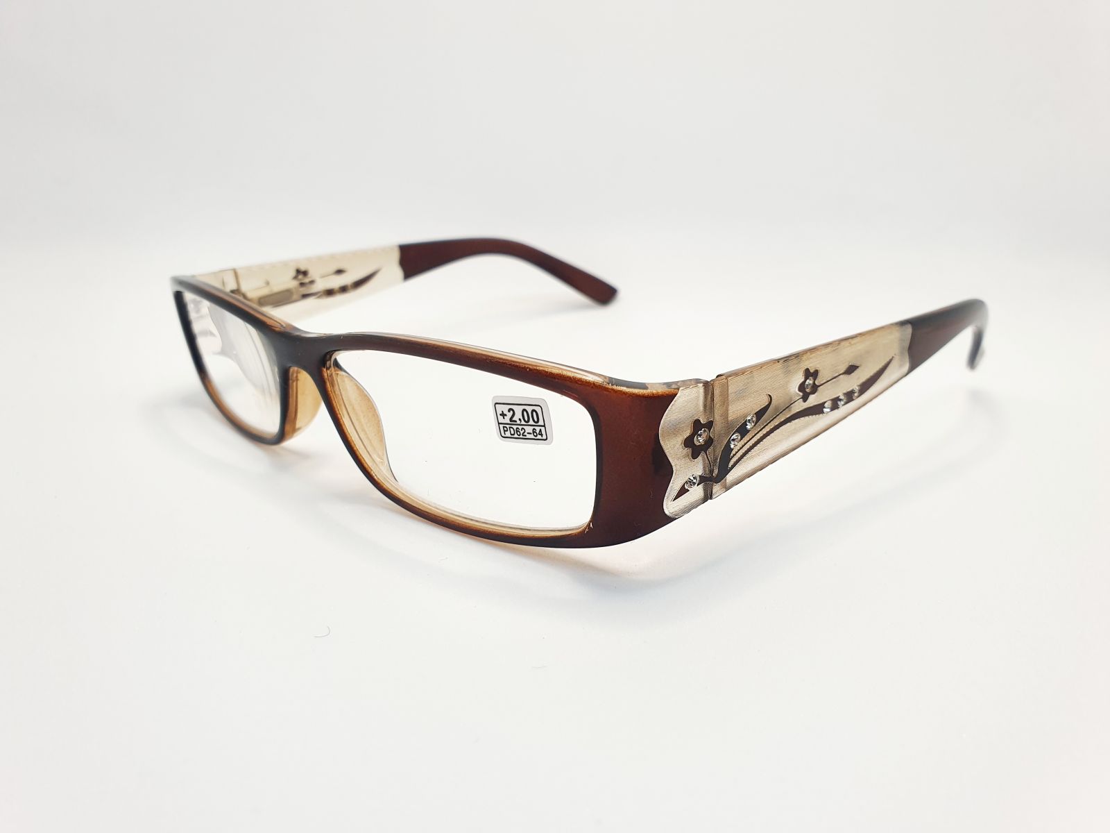 Dioptrické brýle 8890 /+1,50 hnědé
