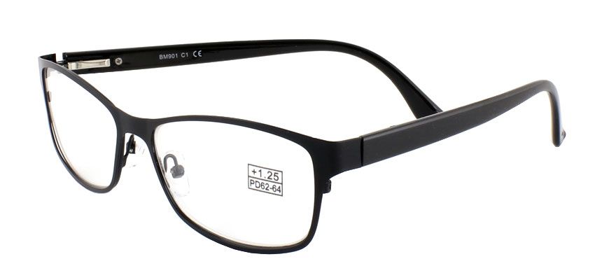 Dioptrické brýle BM901/ +3,50 BLACK s pérováním
