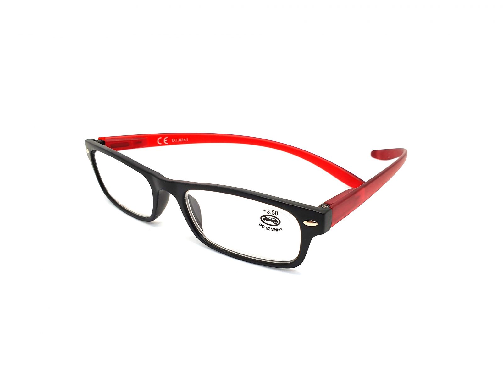 Dioptrické brýle SV2044 red/ +3,00 + šňůrka +hadřík
