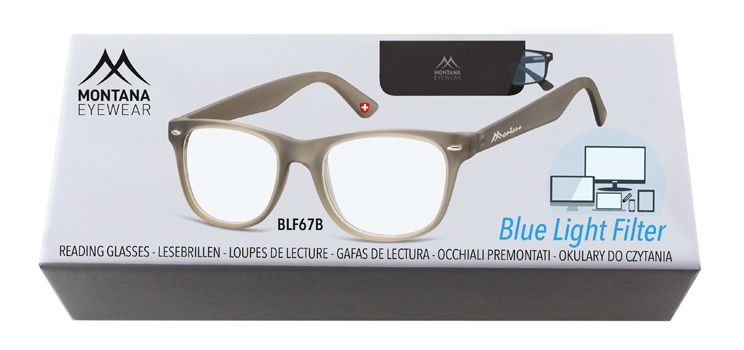 Brýle na počítač BLF BOX 67B GREY +1,00