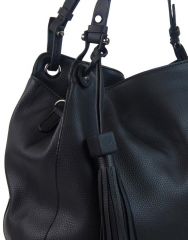 Černá moderní kabelka přes rameno 3990-BB BELLA BELLY E-batoh