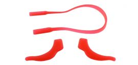 Protiskluzové silikonové nástavce na brýle červený