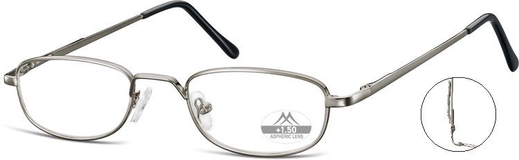 Dioptrické brýle MR63A Silver/ +2,00
