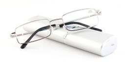 Dioptrické brýle v pouzdru Respect 008/ +3,25 silver